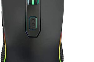 THE G-LAB Kult XENON Ratón Gaming Inalámbrico Recargable de Alto Rendimiento – Ratón Gaming Inalámbrico 5000 DPI, RGB, 6 Botones, Software Dedicado, Ligero y Rápido, Compatible con PC/PS4/PS5/Xbox One